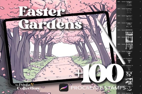 100 Procreate Easter Gardens Stamps: A Practical Toolkit for Springtime Creativity