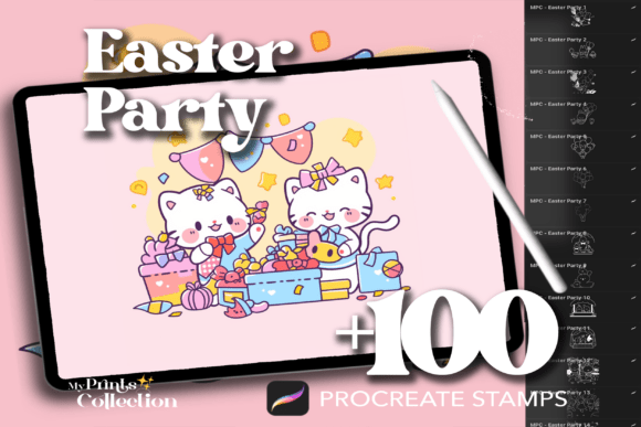 100 Procreate Easter Party Stamps: A Strategic Creative Tool for Entrepreneurs and Designers