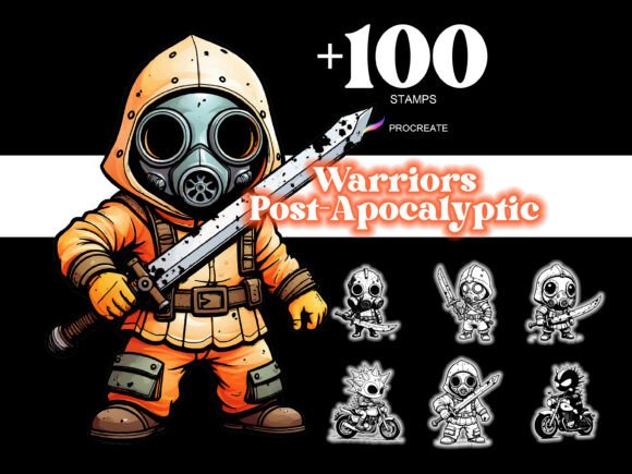 100 Procreate Warriors Post-Apocalyptic: Strategic Value for Digital Artists and Creators