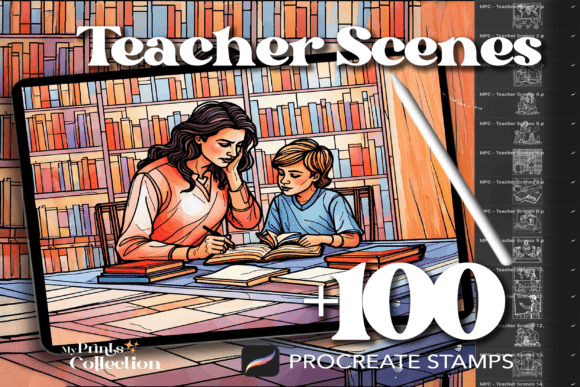 100 Scenes Teacher’s Day Procreate: Enhance Classroom Creativity