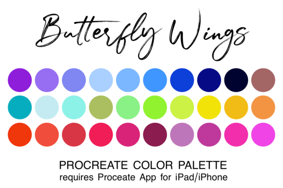 Butterfly Wings Procreate Color Palette