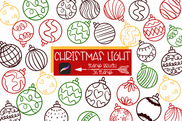 Christmas Light Procreate Stamp: Easy Holiday Magic for Digital Artists