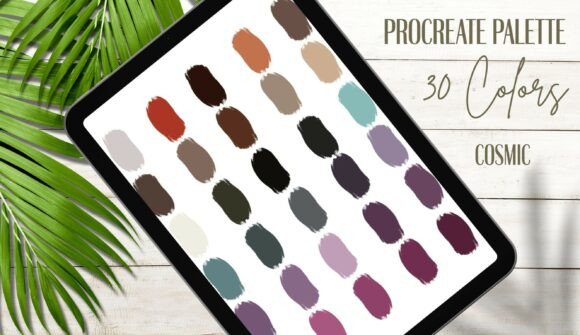 Cosmic Procreate Palette 30 Colors: A Unique Blend of Nature and Design