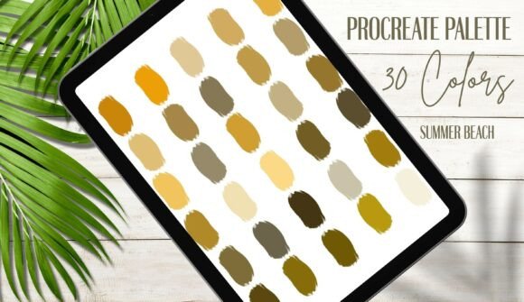 Exploring the Procreate Palette «Summer Beach»: A Natural Harmony of Coastal Colors
