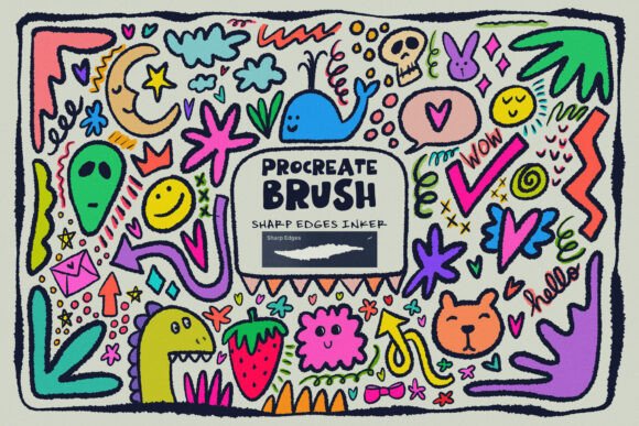 Free Procreate Sharp Edges Inker Brush: A Must-Have Tool for Digital Artists