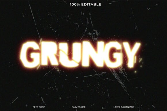 Grungy Glowing Text Effect Graphic: The Edgy Aesthetic Driving Modern Visual Content