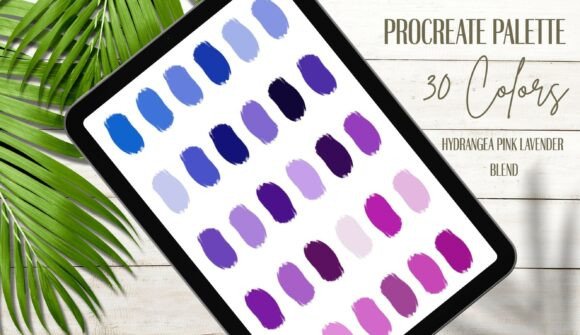 Hydrangea Color Palette for Procreate