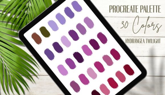 Hydrangea Twilight Procreate Palette: A Natural Color Solution