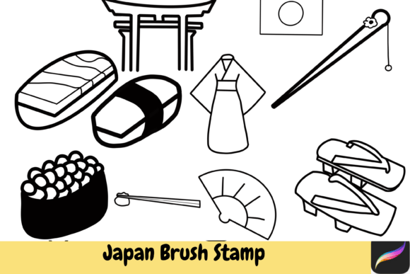Japan Brush Stamps Procreate IPAD: Creative Inspiration for Digital Artists