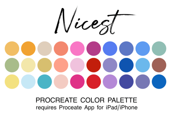 Nicest Procreate Color Palette for Digital Artists