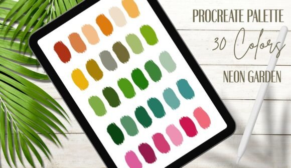 Procreate — Neon Garden: A Unique Palette for Modern Digital Illustration
