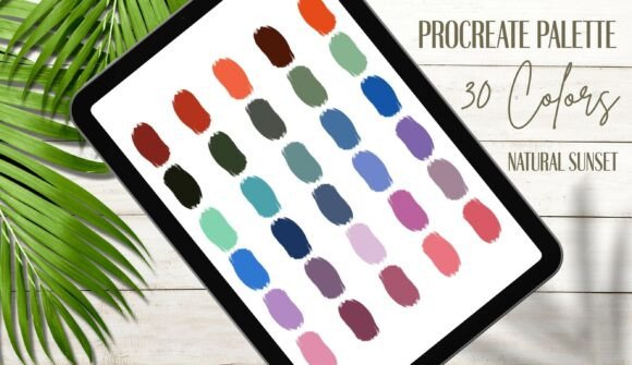 Procreate Palette Natural Sunset