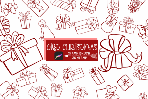 Unwrap Creativity: The Gift Christmas Procreate Brush for Festive Art Projects
