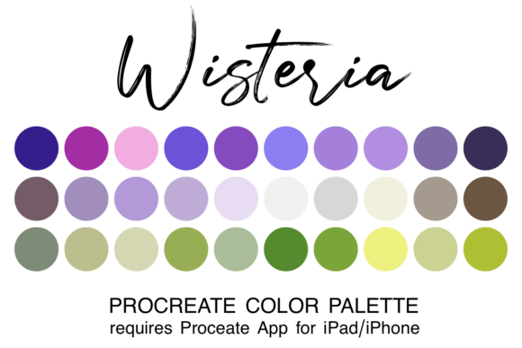 Wisteria Procreate Color Palette